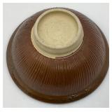 Two RW Stamped Pottery Bowls (Possible Red Wing) 3 1/2" x 8"