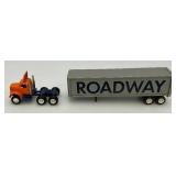 Miniature First Gear Brand Miniature Die Cast Thermo King Semi Truck And Trailer (NIB) And Roadway Semi Truck With Trailer