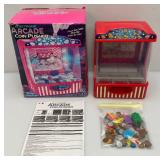 Electronic Battery Operated Arcade Coin Pusher Game In Original Box