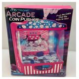 Electronic Battery Operated Arcade Coin Pusher Game In Original Box