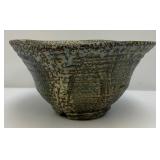 Two Large Decorative Pottery Bowls 5" x 12" & 7" x 12"