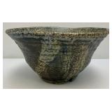 Two Large Decorative Pottery Bowls 5" x 12" & 7" x 12"