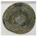 Two Large Decorative Pottery Bowls 5" x 12" & 7" x 12"