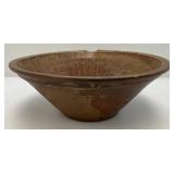 Two Large Decorative Pottery Bowls 5" x 12" & 7" x 12"