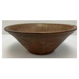 Two Large Decorative Pottery Bowls 5" x 12" & 7" x 12"