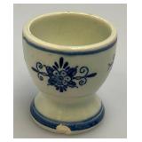 Vintage Blue Delfts Collectible Items Including RYNBENDE Airline Booze Decanters And More