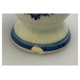 Vintage Blue Delfts Collectible Items Including RYNBENDE Airline Booze Decanters And More