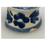 Vintage Blue Delfts Collectible Items Including RYNBENDE Airline Booze Decanters And More