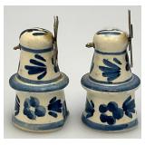 Vintage Blue Delfts Collectible Items Including RYNBENDE Airline Booze Decanters And More