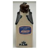 Vintage Blue Delfts Collectible Items Including RYNBENDE Airline Booze Decanters And More