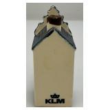 Vintage Blue Delfts Collectible Items Including RYNBENDE Airline Booze Decanters And More