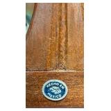 Mexican Folk Art Wooden Monk Statue Reading a Book - Hecho en Mexico