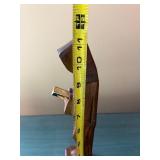 Mexican Folk Art Wooden Monk Statue Reading a Book - Hecho en Mexico