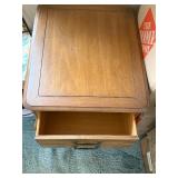 French Provincial 1-Drawer Nightstand with Cabriole Legs