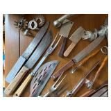 Vintage Kitchen Tools - Meat Grinder, Carving Knives, Spatulas & More