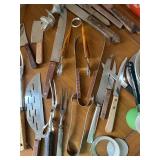 Vintage Kitchen Tools - Meat Grinder, Carving Knives, Spatulas & More