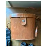 Binocular Set: Bushmaster 7x35 Binoculars with Leather Carry Case - Vintage Field Glasses Set