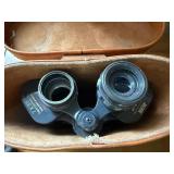 Binocular Set: Bushmaster 7x35 Binoculars with Leather Carry Case - Vintage Field Glasses Set