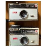 Polaroid Square Shooter 2 Land Camera - Wollensak 60mm Lens, Kodak Instamatic 154 (Lot of 4)