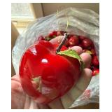 Red Apple Ornaments (Faux Fruit) - Bulk lot