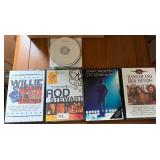Assorted Music CDs & DVDs Collection - Willie Nelson, Rod Stewart, Jerry Seinfeld