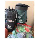 Wilson All Weather Scorecard Holder with Golf Accessories & Vintage Travel Gear Bundle