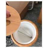 Planters Pennant Vintage Tin Tray - Glass Milk Bottles, Jars, Vase & LP Record Bowl