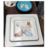 Baum Bros Butterfly Garden Collection 5-Piece Porcelain Set Made in Italy