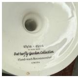 Baum Bros Butterfly Garden Collection 5-Piece Porcelain Set Made in Italy