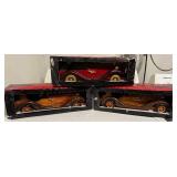 Givenchy Xeryus Wooden Car Collectible (Lot of 3) - Vintage Boxed Display Cars