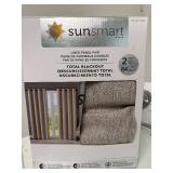 Sunsmart Total Blackout Lined Panel Pair - 2 Panels, 84 In Length