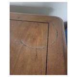 Vintage Wood Cabinet with Lattice Mesh Doors - 2-Door Console