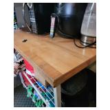 Wood Table kitchen Bakers Rack