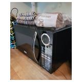 Microwave Oven & Chefman Air Fryer - Black Countertop Kitchen Set