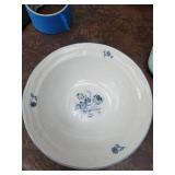 Entire Contents of the Cupboard Including Serving Pieces, Blue & White Porcelain Dinnerware Set with Glassware - Gravy Boat Included