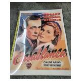Warner Bros Casablanca 1943 Movie Poster - Bogart & Bergman Classic Film Memorabilia