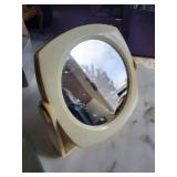 Round Vanity Mirror with Hexagonal & Rectangular Glass Boxes - 3-Piece Set