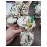 Vintage Porcelain Figurines & Honolulu Cookie Tin - Christmas 1985 Ornament & Rabbits