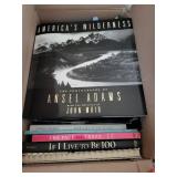 Large Collection of Coffee Table Books Including Dolly Parton, Ansel Adams, The Faces of Texas, and If I Live to 100
