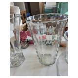 Clear Glass Vases - Set of 4 - Assorted Shapes for Centerpieces