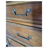 Dresser With Mirror - 6-Drawer, 56 x 20 x 33 In