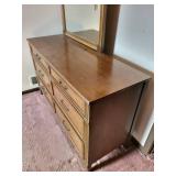 Dresser With Mirror - 6-Drawer, 56 x 20 x 33 In