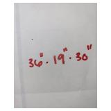 Vintage Wooden Sewing Table with Left 2-Drawer  - 36W x 19D x 30H