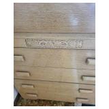 Oak Finish 6-Drawer Dresser Chest - 34 x 20 x 51