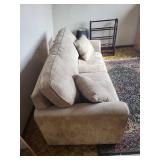 Beige Sleeper Sofa - 76in L x 34in D x 34in H with Bed Mechanism