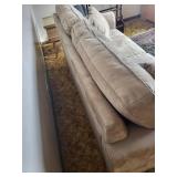 Beige Sleeper Sofa - 76in L x 34in D x 34in H with Bed Mechanism