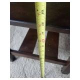 Dark Espresso Wood Coffee Table with Lower Shelf - 44 in Long, Living Room