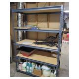 Industrial 5-Tier Steel Shelving Unit - 49-1/4 in W x 25 in D x 72 in H