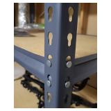 Industrial 5-Tier Steel Shelving Unit - 49-1/4 in W x 25 in D x 72 in H