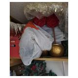 Gold Spherical Vases with Red Faux Roses - Ornate Home Decor Set for Mantel